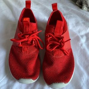Nike running sneakers, bright red, good condition!